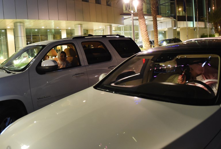 Women in Saudi Arabia officially drive for the the first time after lifting long-ban on female drivers. (Photo: AFP)